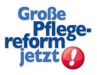 Logo der Kampagne "Große Pflegereform jetzt!"