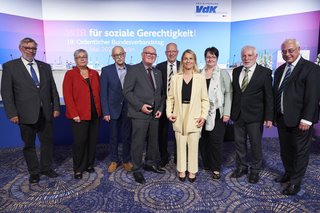 Gruppenbild: Das VdK-Präsidium und der Vorsitzende des Bundesausschusses.