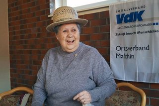 Karin Hertel, Vorsitzende des VdK-Ortsverbandes Malchin