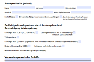 Beihilfeantrag