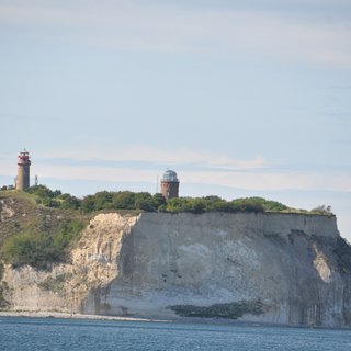 Blick auf die Kreidefelsküste der Insel Rügen