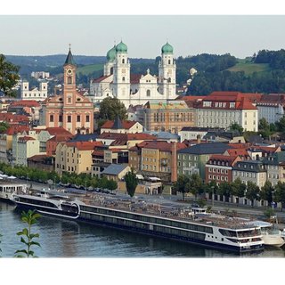 Das Bild zeigt die Altstadt von Passau