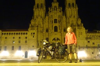 Ottmar vor der Kathedrale von Santiago de Compostela