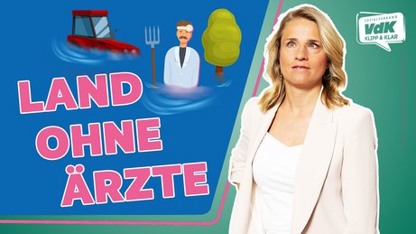 Thumbnail zum Video mit einem Bild von Verena Bentele und dem Text "Land ohne Ärzte"