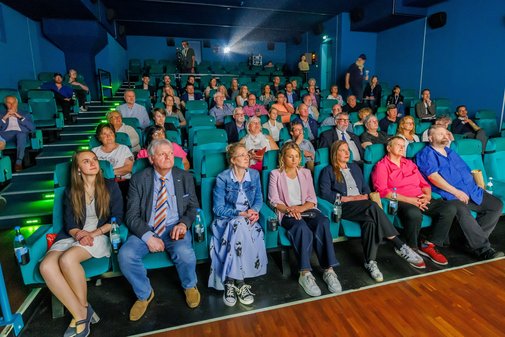 Blick in den Zuschauerraum des Kino Delphi Lux in Berlin beim Start der VdK-Aktion Alles geht zusammen.