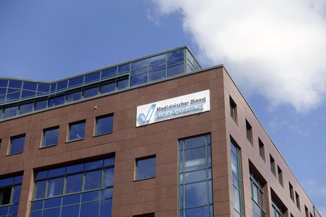 Blick auf das Geb&auml;ude des Medizinischen Dienstes Berlin-Brandenburg