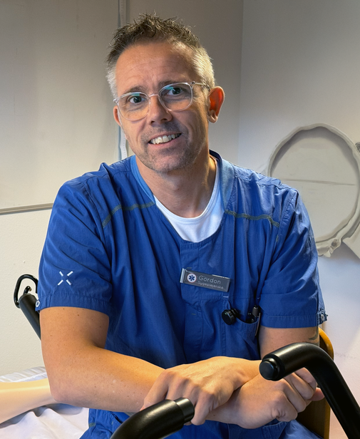 Gorden Ertel, Krankenpfleger in Dänemark Das Foto zeigt Gordon Ertel.