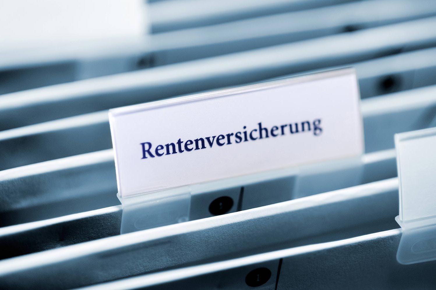 Aktenordner mit Reiter Rentenversicherung