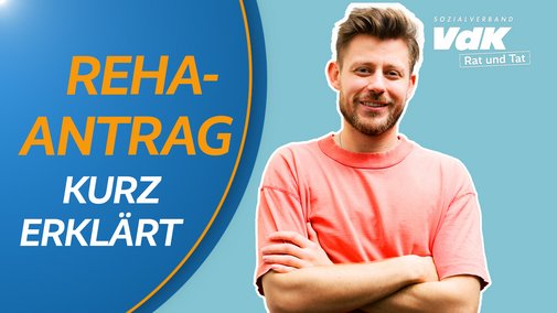 Reha-Antrag - Kurz erklärt Thumbnail für das Video mit einem Bild von Kai Steinecke und dem Text "Reha-Antrag - Kurz erklärt"