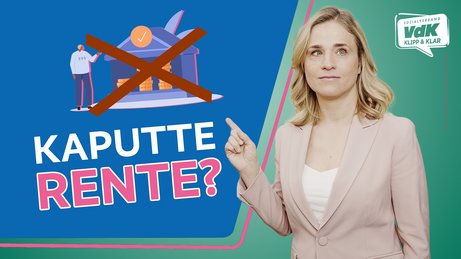 Thumbnail zum Video mit einem Bild von Verena Bentele und dem Text "Kaputte Rente?"
