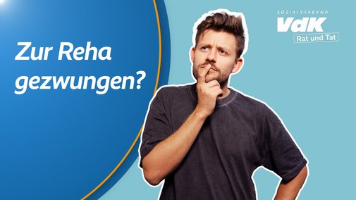 Thumbnail f&uuml;r das Video mit einem Bild von Kai Steinecke und dem Text "Zur Reha gezwungen?"