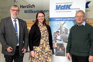 Gruppenfoto von Friedrich Stubbe, Andrea Nacke und Dr. Stephan Walter