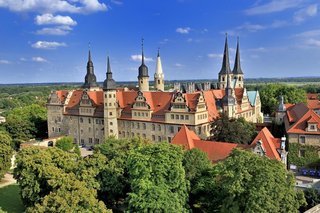 Blick auf Dom und Schloss Merseburg, Sachsen-Anhalt