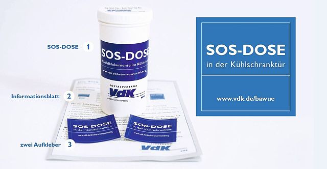 Hilfe für den Notfall: Die SOS-Dose - Sozialverband VdK Baden-Württemberg