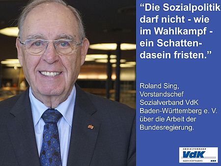 Roland Sing, Chef des Sozialverbands VdK Baden-Württemberg e. V.