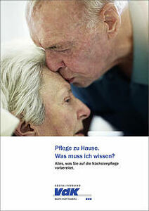 Titelblatt der Broschüre "Pflege zu Hause. Was muss ich wissen?".