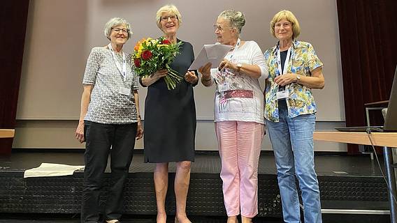 Carin E. Hinsinger: Ursula Moosburger, Carin E. Hinsinger, Elisabeth Knebel und Sylvia Lawnick