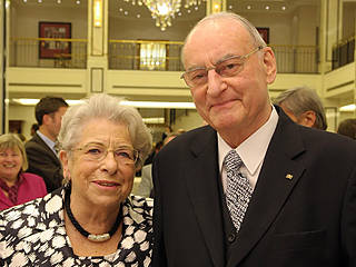 Walter Hirrlinger mit Frau Lore Hirrlinger