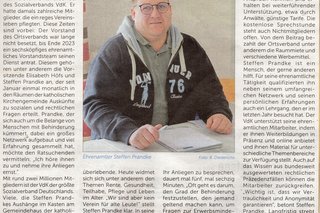 Steffen Prandke bei der Auskunftserteilung, in den Räumen der katholischen Kirchengemeinde in der Stauffenbergstraße in Malchow.