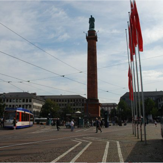 Der Luisenplatz in Darmstadt