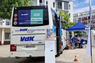 VdK Bus vor Ort in Rotenburg an der Fulda